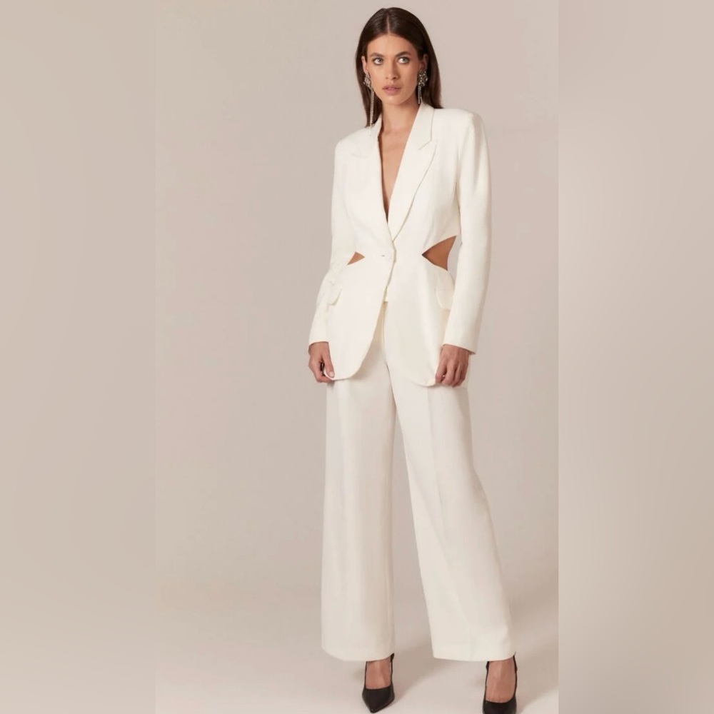 Bardot Cassian Cutout Blazer Size Small Ivory NWT